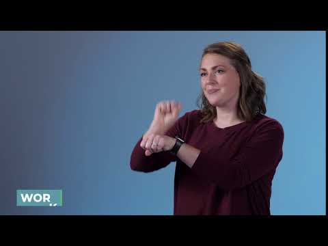 How to sign Work in ASL