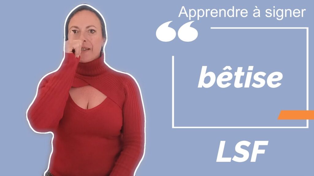 How to sign Betises In Lsf in ASL