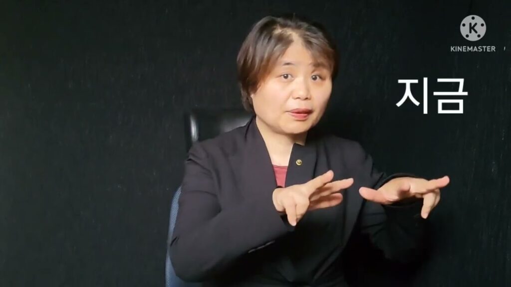 「영어로」의 한국수어 표현