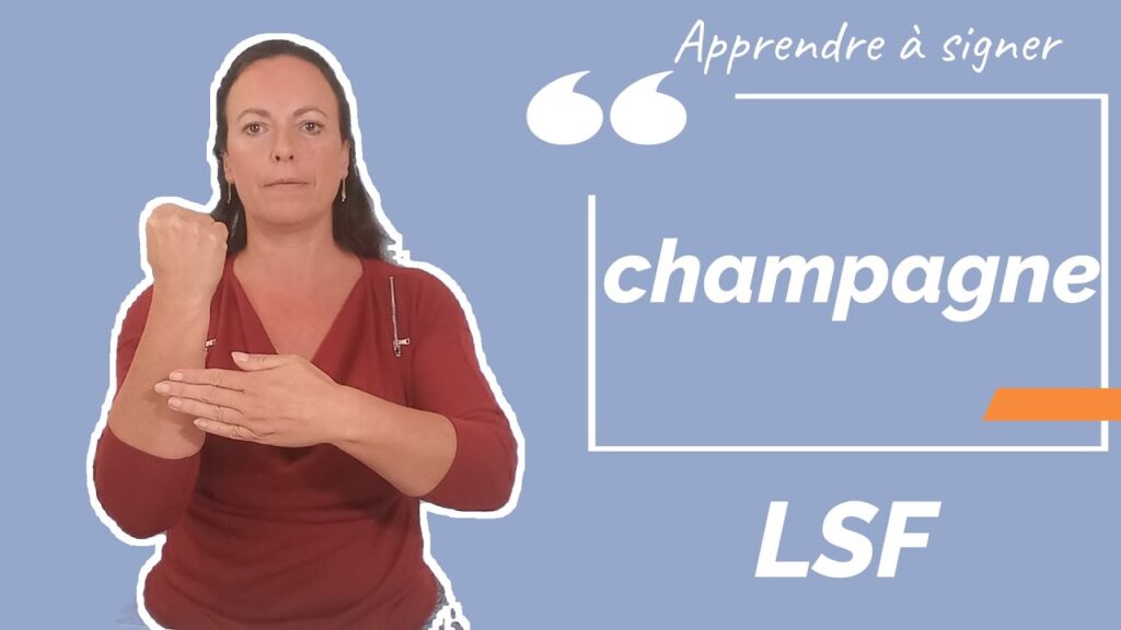 How to sign Champagne In Lsf in ASL