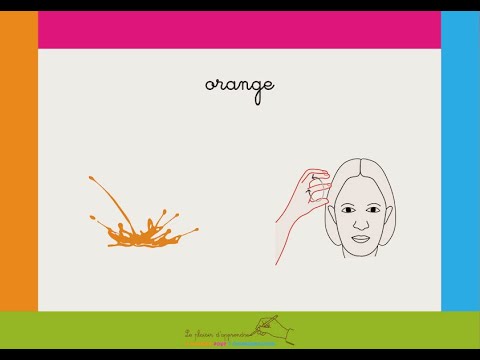How to sign Orange Langue Des Signes in ASL