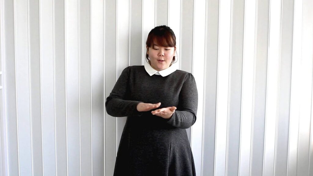「놀다」의 한국수어 표현