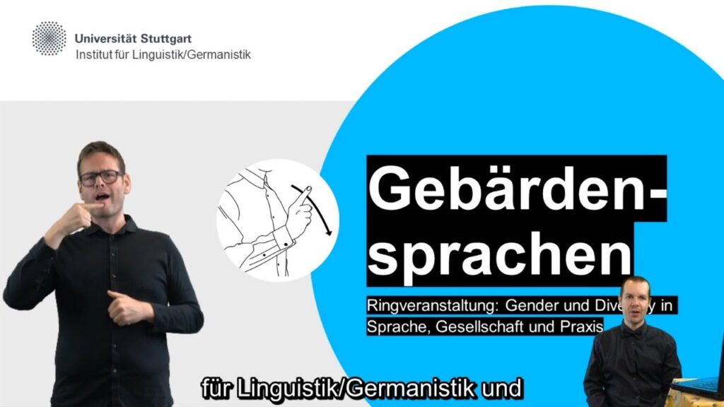 How to sign Gebärdensprache Forschung in ASL