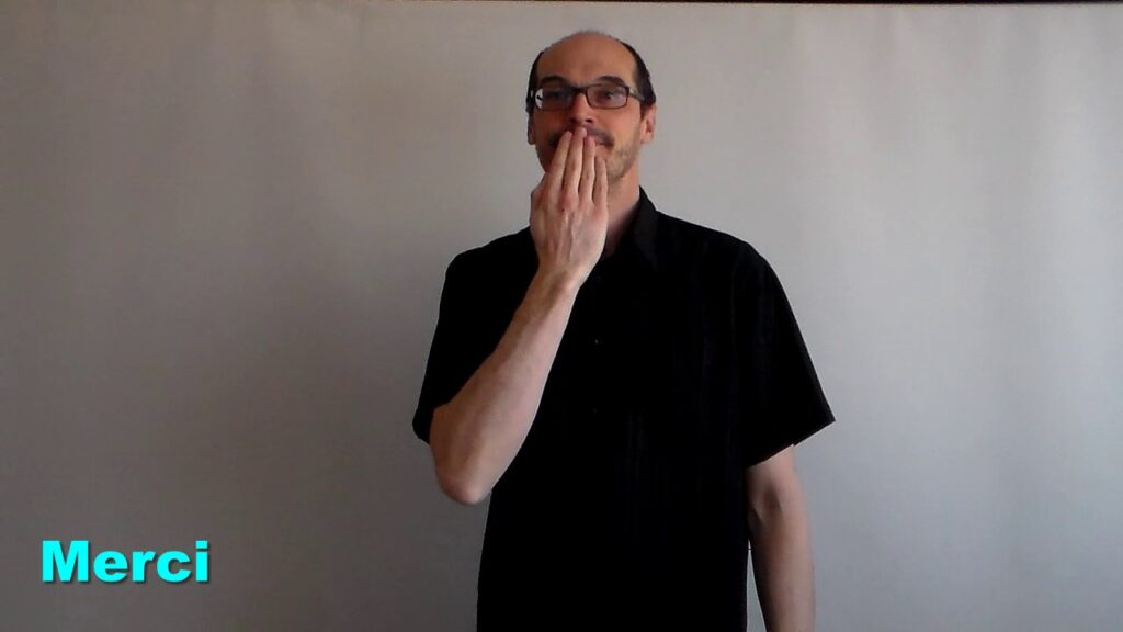 How to sign Bonjour'', Merci Langue Des Signes in ASL
