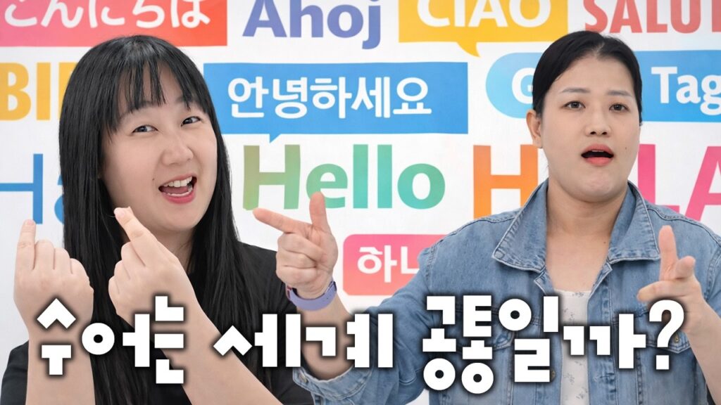 「내기」의 한국수어 표현