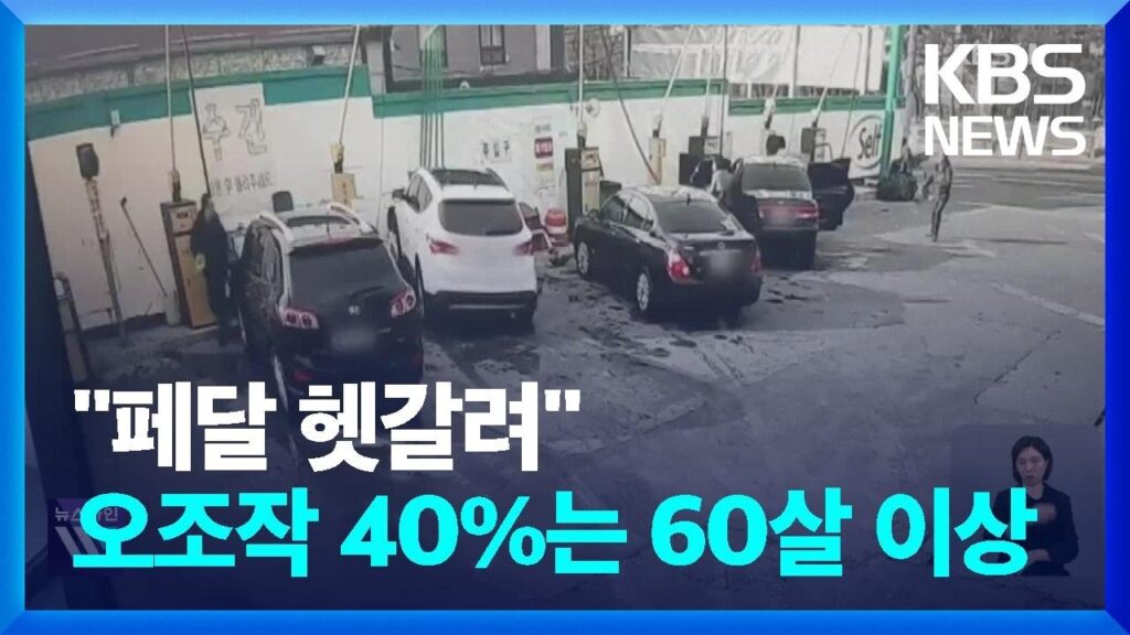「브레이크 페달을」의 한국수어 표현
