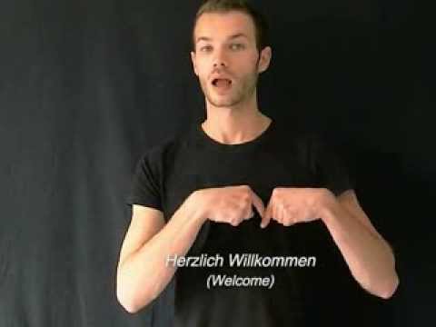 How to sign Gebärdensprache Winken in ASL