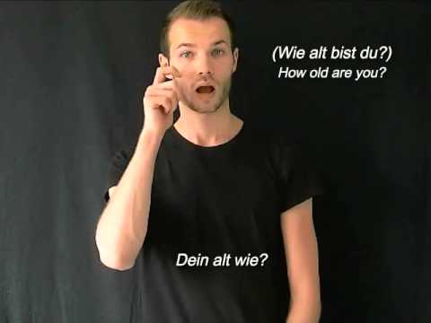 How to sign Mundbild Gebärdensprache in ASL