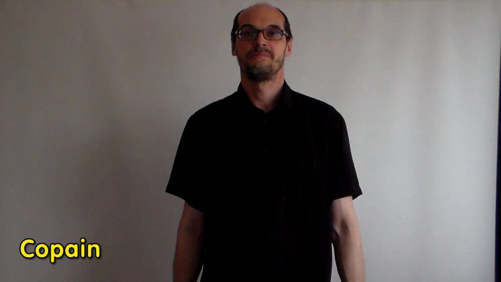 How to sign Signe Lsf Copain in ASL
