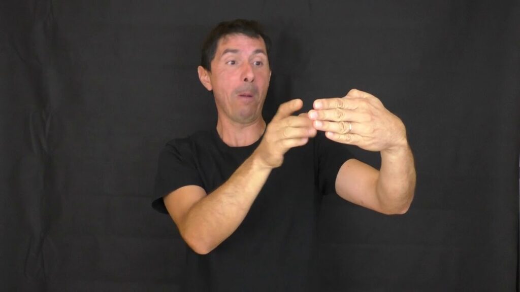 How to sign Barbu Langue Des Signes in ASL
