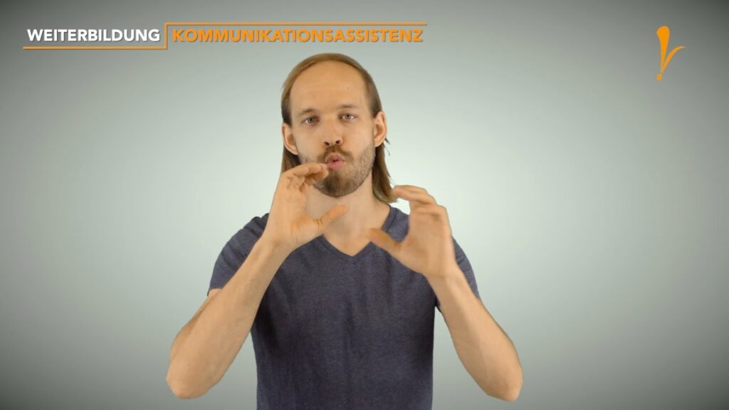 How to sign Kommunikationsassistent Gebärdensprache in ASL