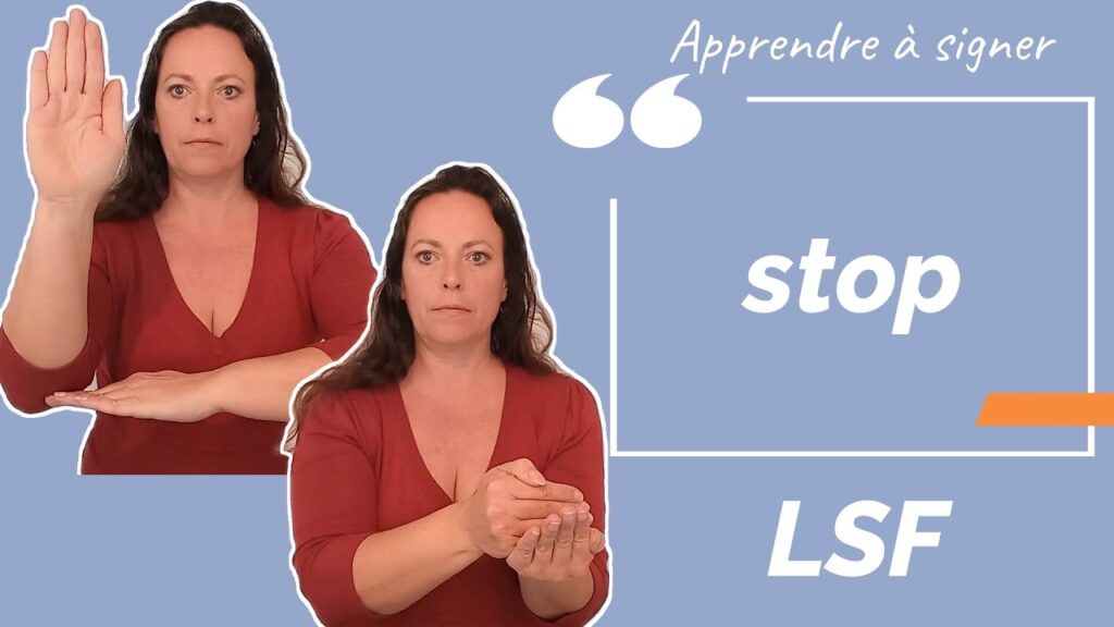 How to sign Stop In Lsf in ASL