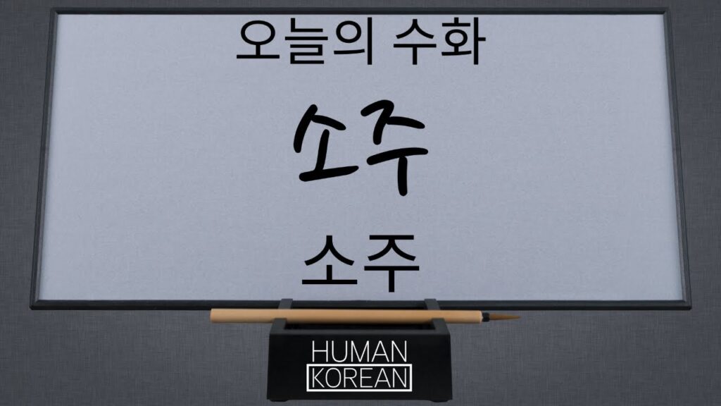 「소주」의 한국수어 표현