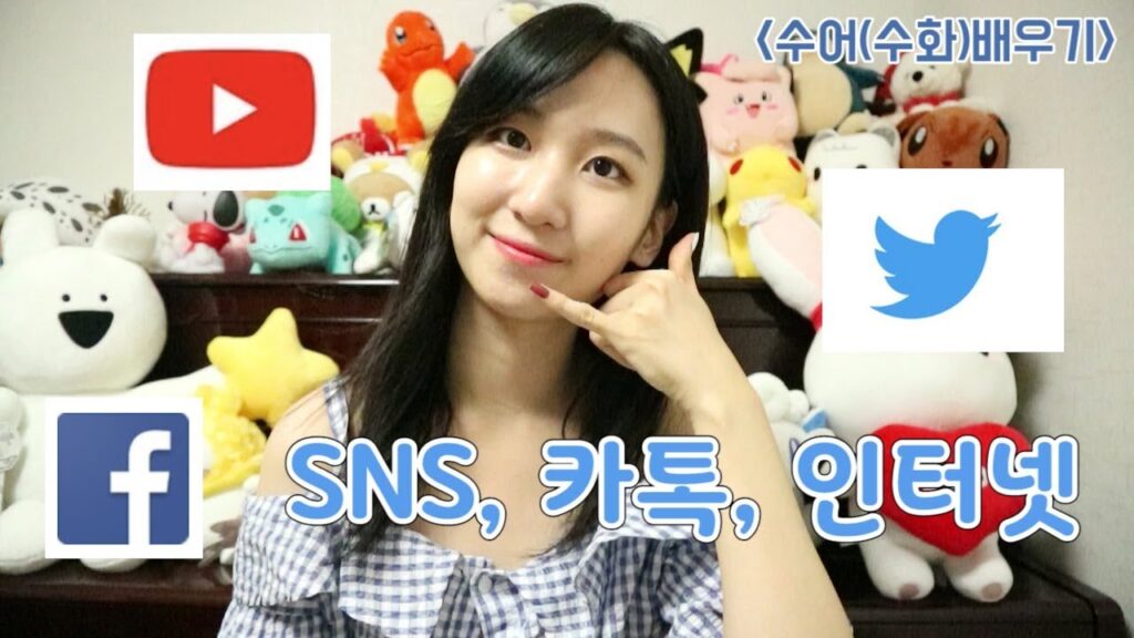 「인터넷」의 한국수어 표현