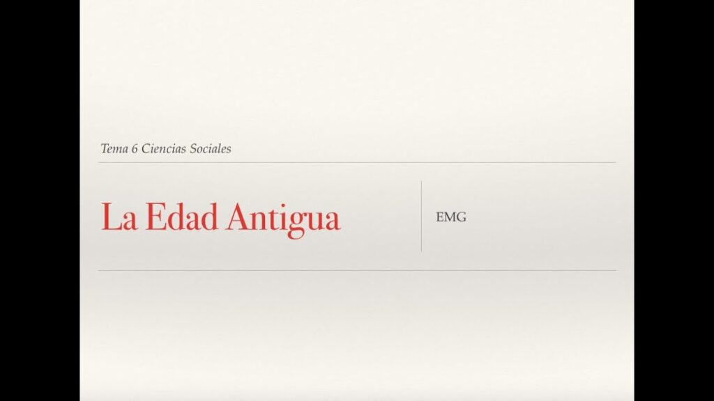 Cómo signar Edad Antigua en LSE