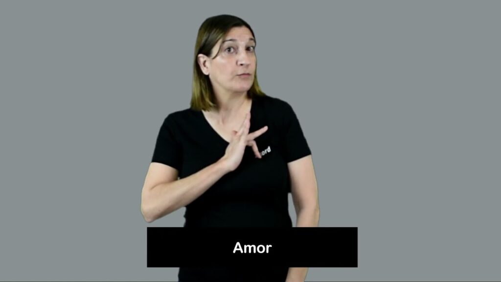 Cómo signar Amor en LSE