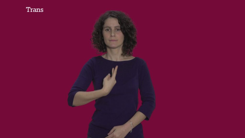 Cómo signar Transexual en LSE
